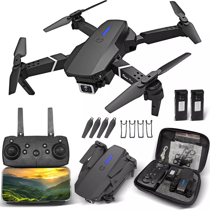 Dron Doble Cámara 4K UltraFly + 2 Baterías Adicionales y Estuche [ÚLTIMAS UNIDADES]