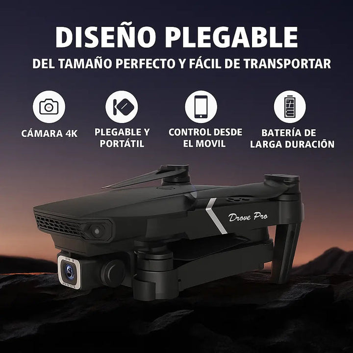 Dron Doble Cámara 4K UltraFly + 2 Baterías Adicionales y Estuche [ÚLTIMAS UNIDADES]